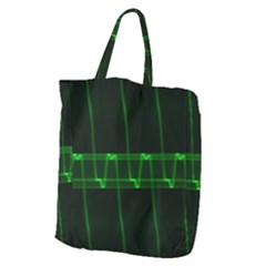 Background Signal Light Glow Green Giant Grocery Zipper Tote by Nexatart