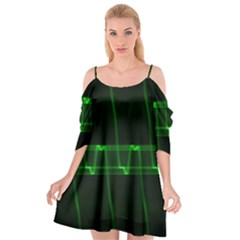 Background Signal Light Glow Green Cutout Spaghetti Strap Chiffon Dress by Nexatart