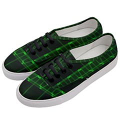 Background Signal Light Glow Green Women s Classic Low Top Sneakers by Nexatart