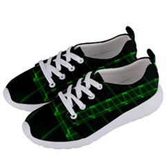 Background Signal Light Glow Green Women s Lightweight Sports Shoes