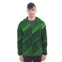 Background Light Glow Green Hooded Wind Breaker (men) by Nexatart