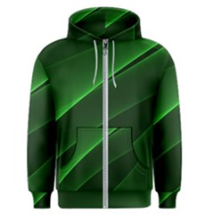 Background Light Glow Green Men s Zipper Hoodie by Nexatart