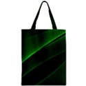 Background Light Glow Green Zipper Classic Tote Bag View1