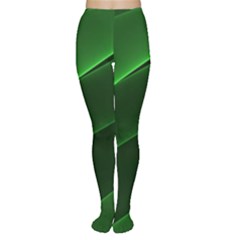 Background Light Glow Green Women s Tights by Nexatart