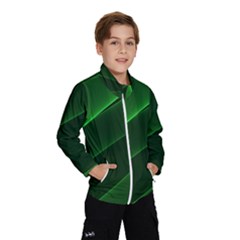 Background Light Glow Green Wind Breaker (kids) by Nexatart