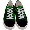 Background Light Glow Green Women s Low Top Canvas Sneakers View1