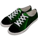 Background Light Glow Green Women s Low Top Canvas Sneakers View2