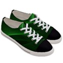 Background Light Glow Green Women s Low Top Canvas Sneakers View3