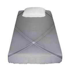 Background Light Glow White Grey Fitted Sheet (single Size) by Nexatart