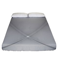 Background Light Glow White Grey Fitted Sheet (king Size) by Nexatart