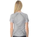 Background Light Glow White Grey V-Neck Sport Mesh Tee View2