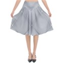 Background Light Glow White Grey Flared Midi Skirt View1