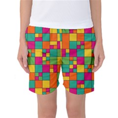 Abstract Background Abstract Women s Basketball Shorts by Nexatart