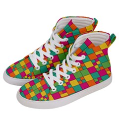 Abstract Background Abstract Women s Hi-top Skate Sneakers