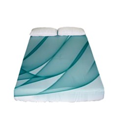 Background Light Glow Blue Fitted Sheet (full/ Double Size) by Nexatart