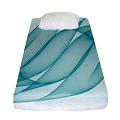 Background Light Glow Blue Fitted Sheet (single Size) by Nexatart