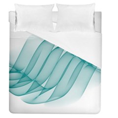 Background Light Glow Blue Duvet Cover (queen Size) by Nexatart