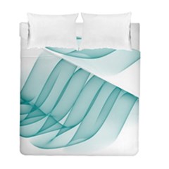 Background Light Glow Blue Duvet Cover Double Side (full/ Double Size) by Nexatart