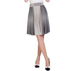 Wall Steel Ivory Creative Texture A-line Skirt by Nexatart