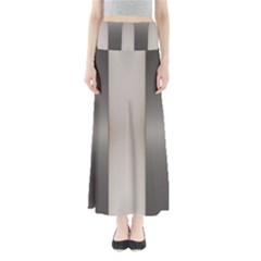 Wall Steel Ivory Creative Texture Full Length Maxi Skirt by Nexatart