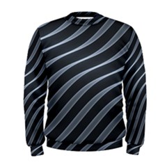 Metal Steel Stripped Creative Men s Sweatshirt by Nexatart