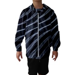 Metal Steel Stripped Creative Hooded Wind Breaker (kids) by Nexatart