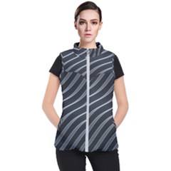 Metal Steel Stripped Creative Women s Puffer Vest by Nexatart