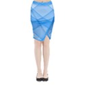 Background Light Glow Blue Midi Wrap Pencil Skirt View1