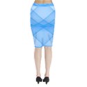 Background Light Glow Blue Midi Wrap Pencil Skirt View2