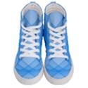 Background Light Glow Blue Men s Hi-Top Skate Sneakers View1