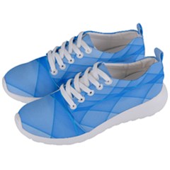 Background Light Glow Blue Men s Lightweight Sports Shoes