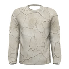 Background Wall Marble Cracks Men s Long Sleeve Tee