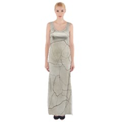 Background Wall Marble Cracks Maxi Thigh Split Dress by Nexatart