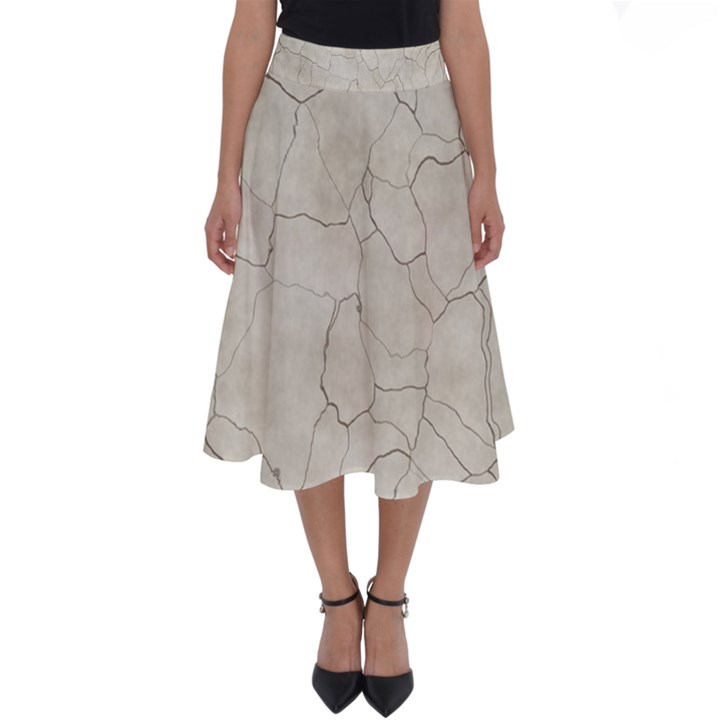 Background Wall Marble Cracks Perfect Length Midi Skirt