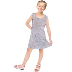 Background Wall Marble Cracks Kids  Tunic Dress by Nexatart