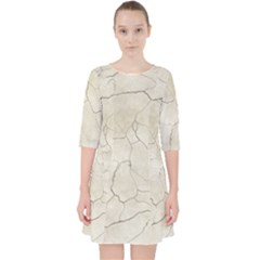 Background Wall Marble Cracks Pocket Dress by Nexatart