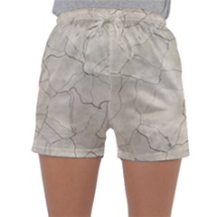 Background Wall Marble Cracks Sleepwear Shorts by Nexatart