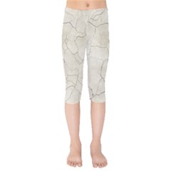 Background Wall Marble Cracks Kids  Capri Leggings  by Nexatart