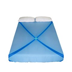 Background Light Glow Blue Fitted Sheet (full/ Double Size) by Nexatart