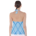 Background Light Glow Blue Babydoll Tankini Top View2