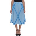 Background Light Glow Blue Perfect Length Midi Skirt View1