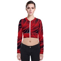 Red Abstract Art Background Digital Bomber Jacket