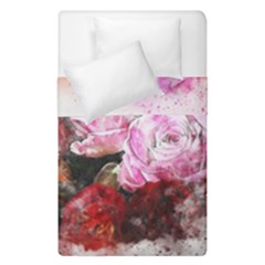 Flowers Roses Wedding Bouquet Art Duvet Cover Double Side (single Size) by Nexatart