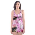 Flowers Roses Wedding Bouquet Art Skater Dress Swimsuit View1