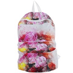 Flowers Roses Wedding Bouquet Art Foldable Lightweight Backpack