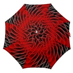 Abstract Red Art Background Digital Straight Umbrellas by Nexatart