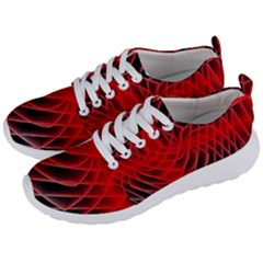 Abstract Red Art Background Digital Men s Lightweight Sports Shoes