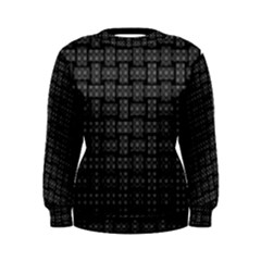 Background Weaving Black Metal Women s Sweatshirt by Nexatart