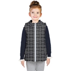 Background Weaving Black Metal Kid s Puffer Vest by Nexatart