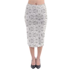 Background Wall Stone Carved White Midi Pencil Skirt by Nexatart